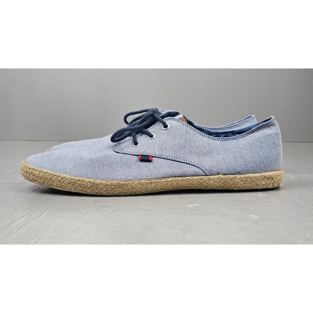 Ben Sherman Canvas Shoes Mens 12 Blue‎ Oxfords Lace Up Casual Preppy